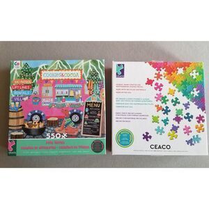 Ceaco Food Trucks Cookies & Cocoa 550 pc Complete Preowned 2020